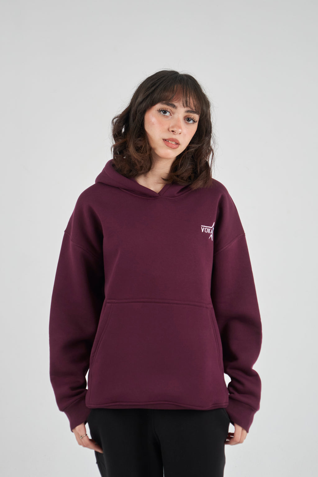 Burgundy Oversized Hoodie