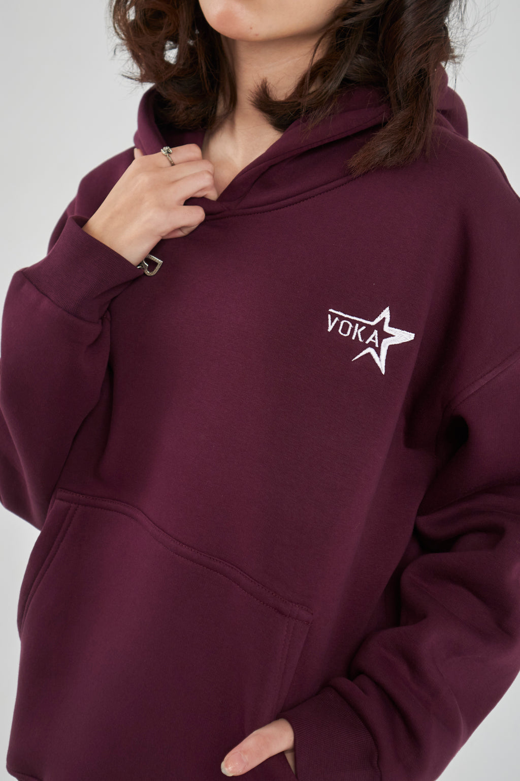 Burgundy Oversized Hoodie
