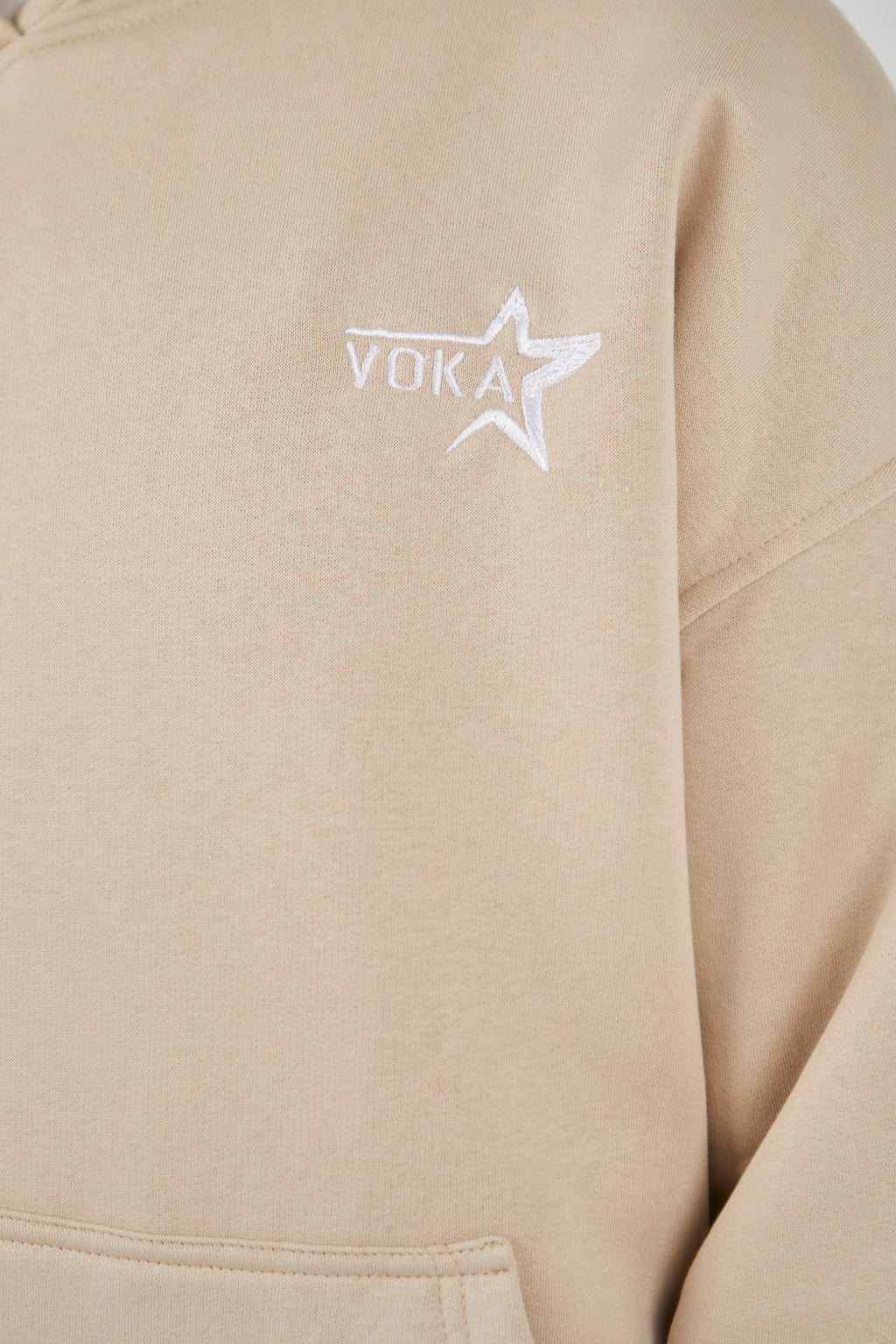 Beige Oversized Hoodie