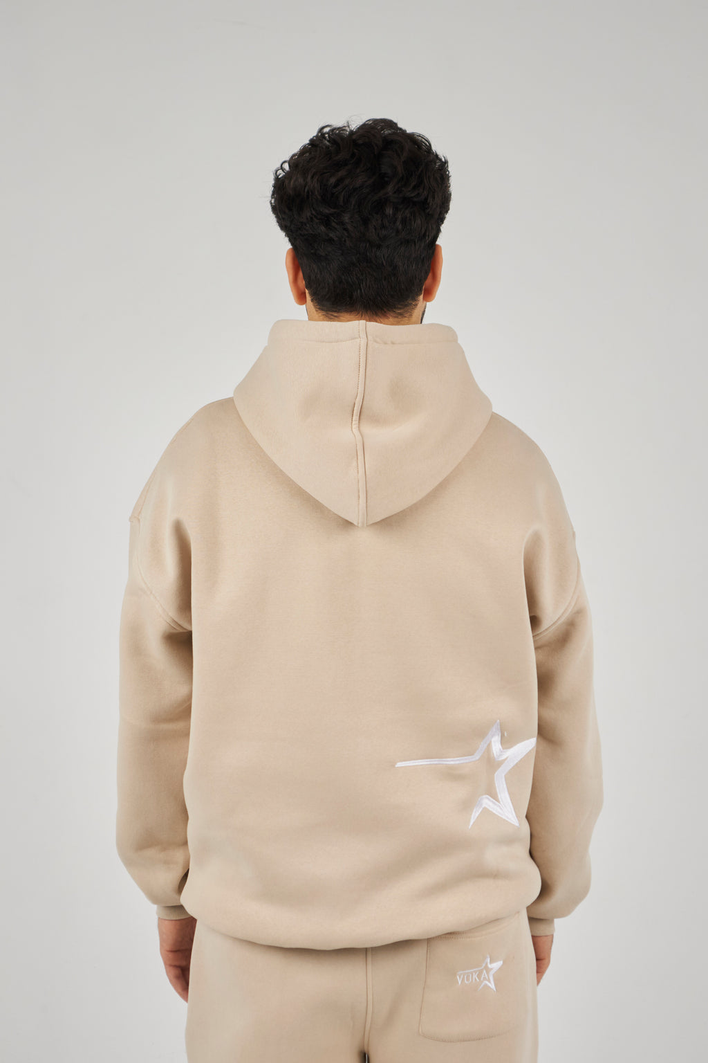 Beige Oversized Hoodie