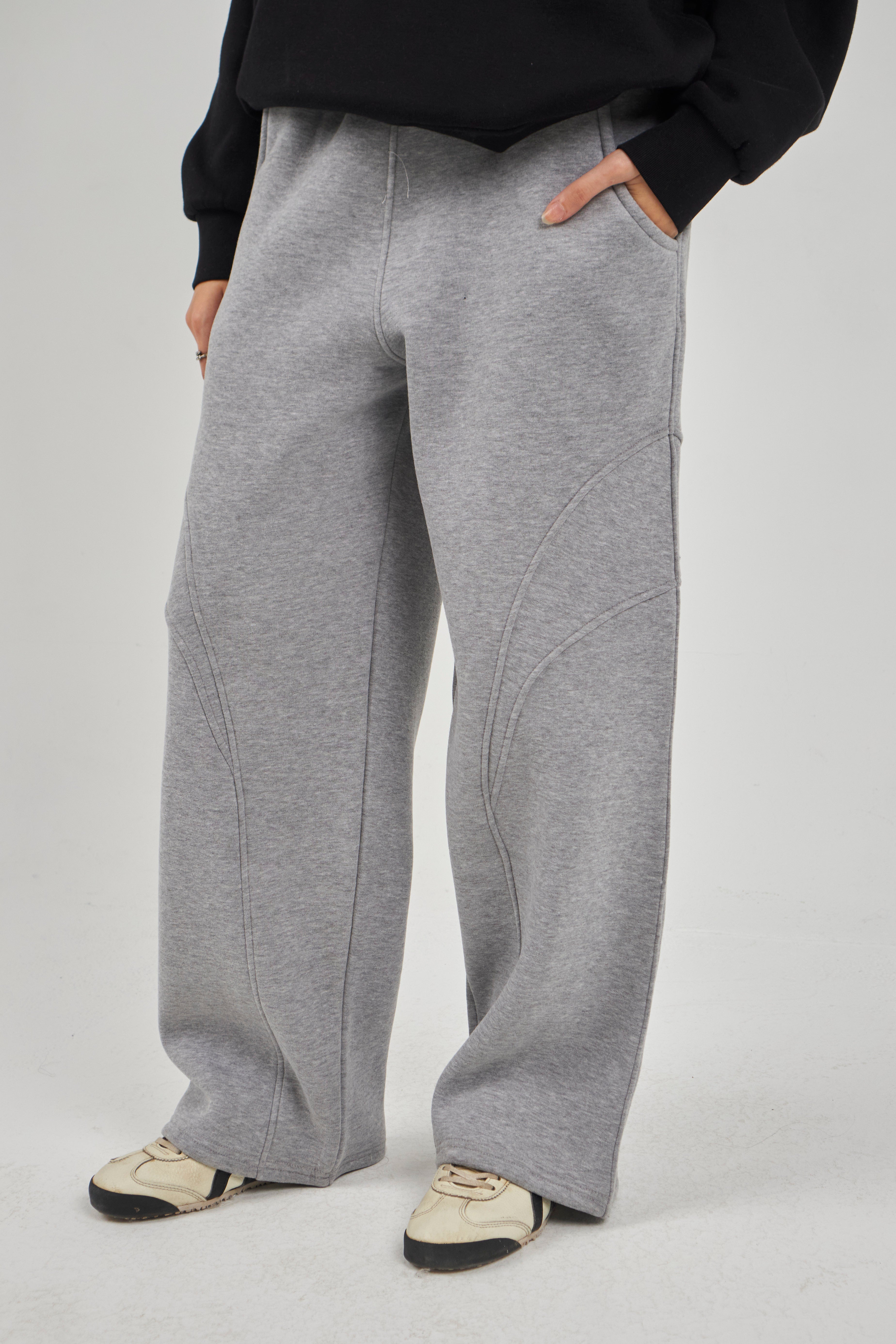 Gray Oversized Sweatpants